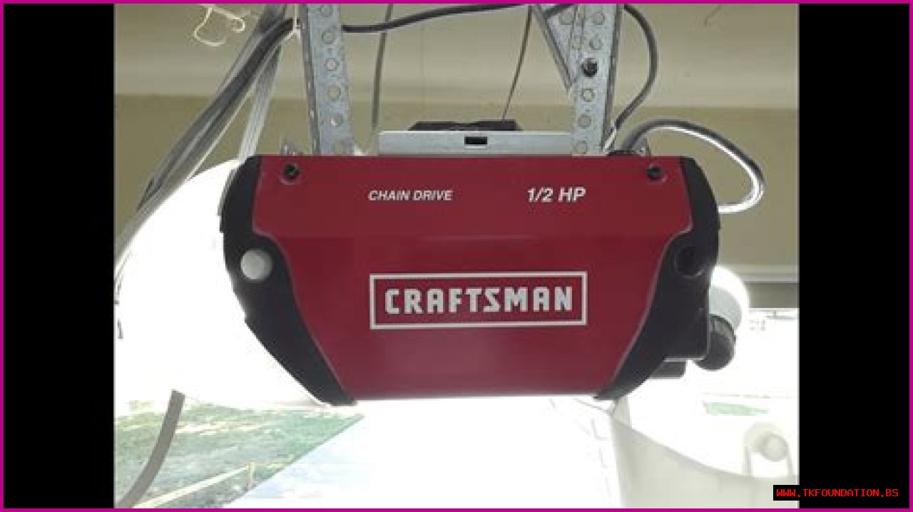 How do I adjust my Craftsman garage door opener?