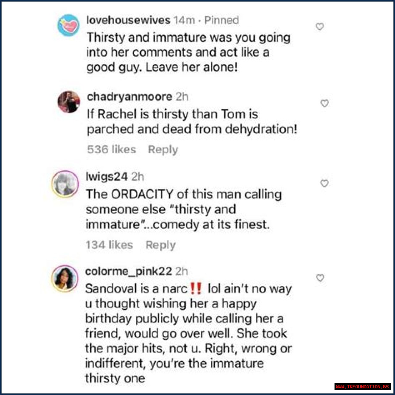 Tom Sandoval Calls Raquel Leviss 'Thirsty and Immature' For Blocking Him