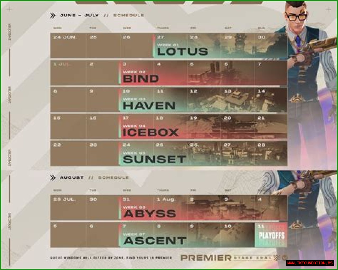 VALORANT Premier Map Schedule - GameRiv