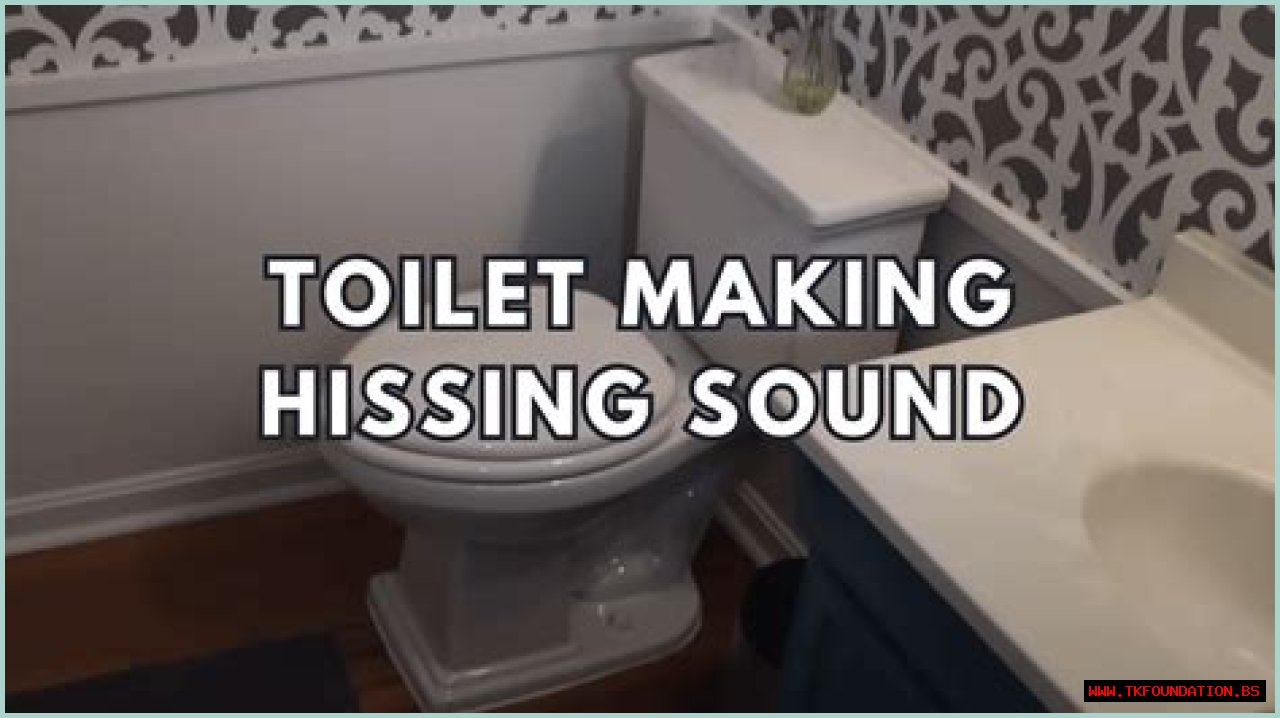 Why is the toilet making a hissing noise?